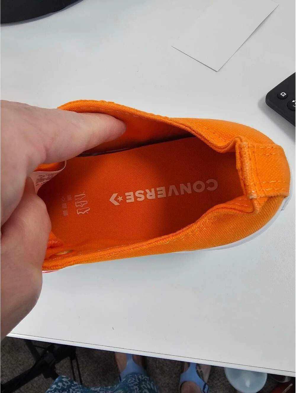 Converse All Star Orange Low Top Sneakers with Pink Laces